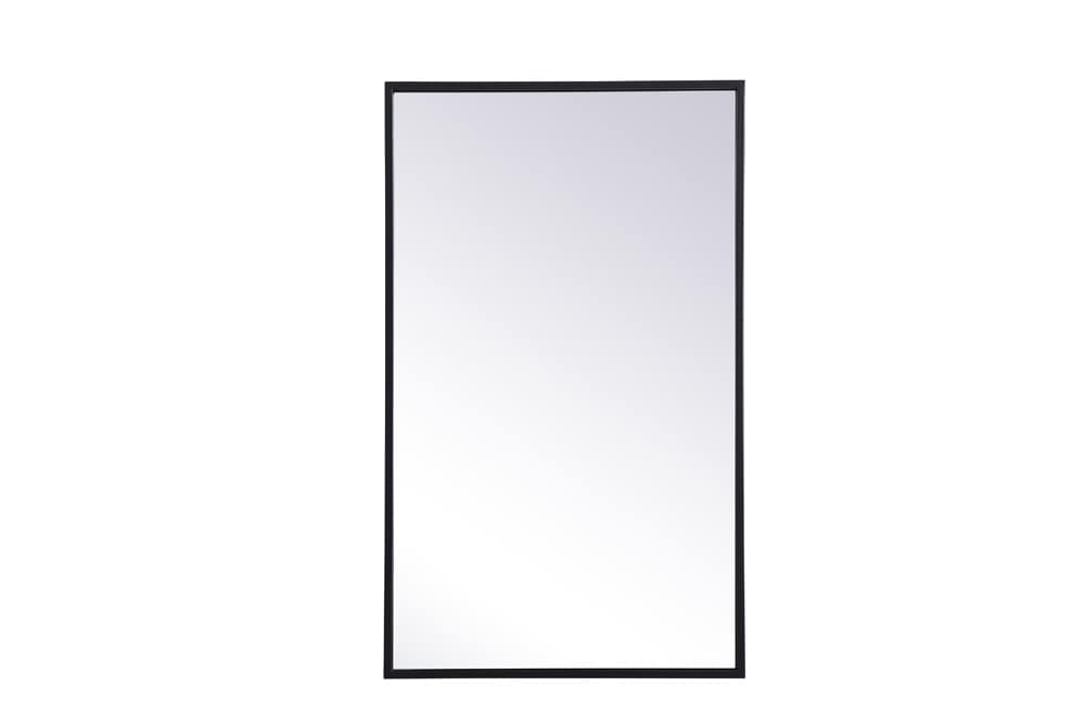 Elegant Furniture & Lighting - Wyn Metal mirror medicine cabinet 17 inch x 28 inch in Black - MR571728BLK veiw 1