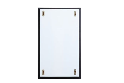 Elegant Furniture & Lighting - Wyn Metal mirror medicine cabinet 17 inch x 28 inch in Black - MR571728BLK veiw 8