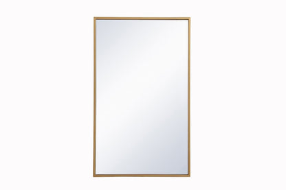 Elegant Furniture & Lighting - Wyn Metal mirror medicine cabinet 17 inch x 28 inch in Brass - MR571728BRS veiw 1