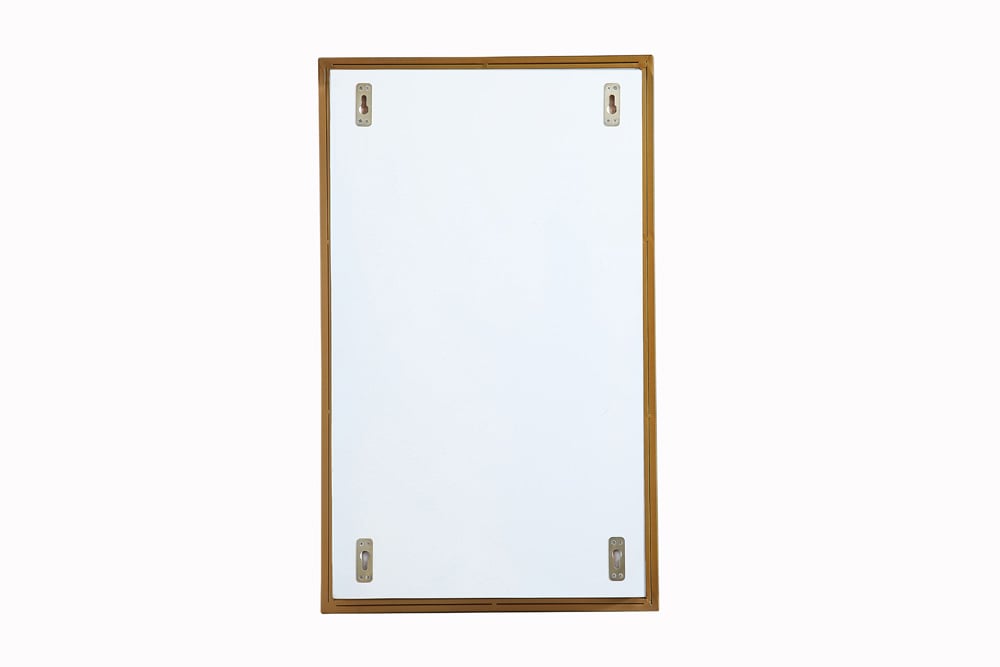 Elegant Furniture & Lighting - Wyn Metal mirror medicine cabinet 17 inch x 28 inch in Brass - MR571728BRS veiw 8