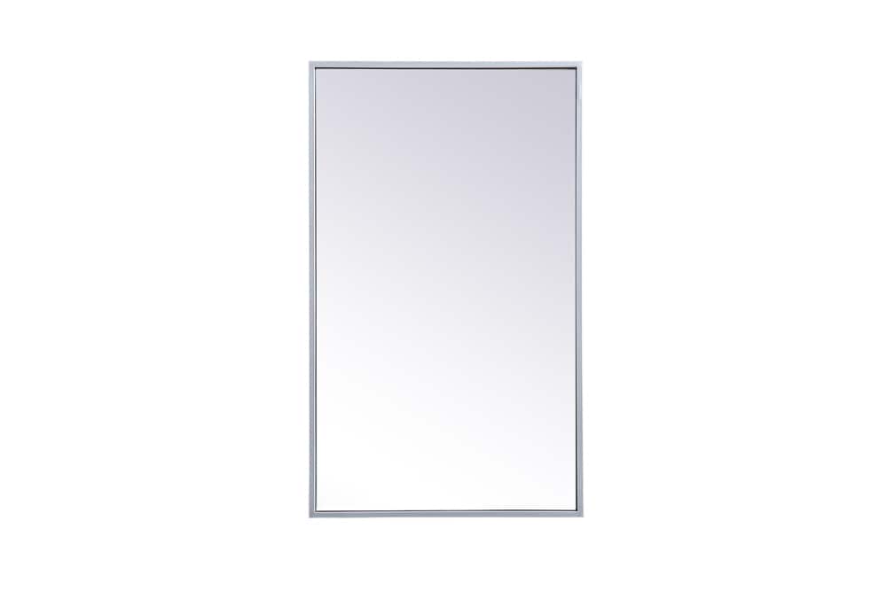 Elegant Furniture & Lighting - Wyn Metal mirror medicine cabinet 17 inch x 28 inch in silver - MR571728S veiw 1