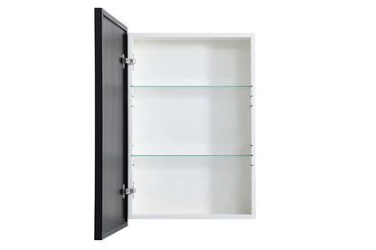 Elegant Furniture & Lighting - Wyn Metal mirror medicine cabinet 20 inch x 28 inch in Black - MR572028BLK veiw 7