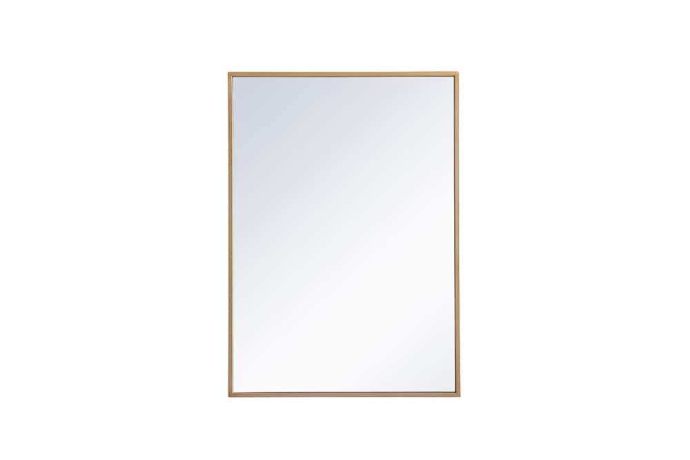 Elegant Furniture & Lighting - Wyn Metal mirror medicine cabinet 20 inch x 28 inch in Brass - MR572028BRS veiw 1
