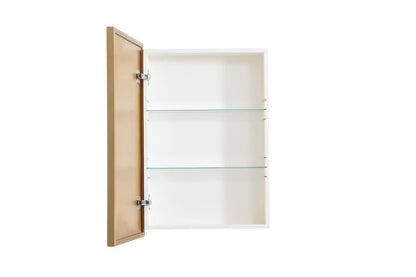 Elegant Furniture & Lighting - Wyn Metal mirror medicine cabinet 20 inch x 28 inch in Brass - MR572028BRS veiw 7