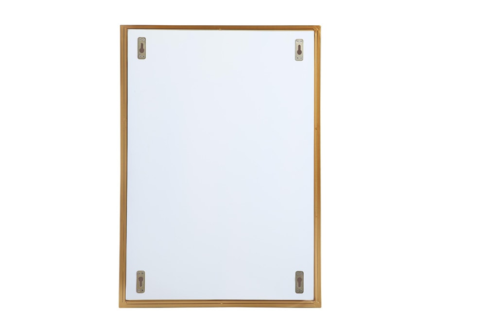 Elegant Furniture & Lighting - Wyn Metal mirror medicine cabinet 20 inch x 28 inch in Brass - MR572028BRS veiw 8
