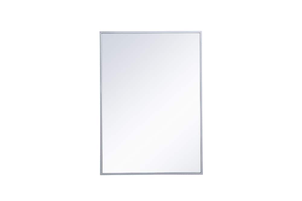 Elegant Furniture & Lighting - Wyn Metal mirror medicine cabinet 20 inch x 28 inch in silver - MR572028S veiw 1