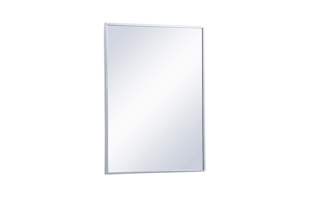 Elegant Furniture & Lighting - Wyn Metal mirror medicine cabinet 20 inch x 28 inch in silver - MR572028S veiw 6