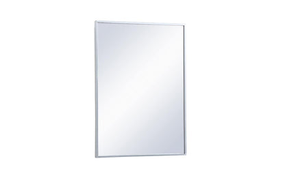 Elegant Furniture & Lighting - Wyn Metal mirror medicine cabinet 20 inch x 28 inch in silver - MR572028S veiw 6