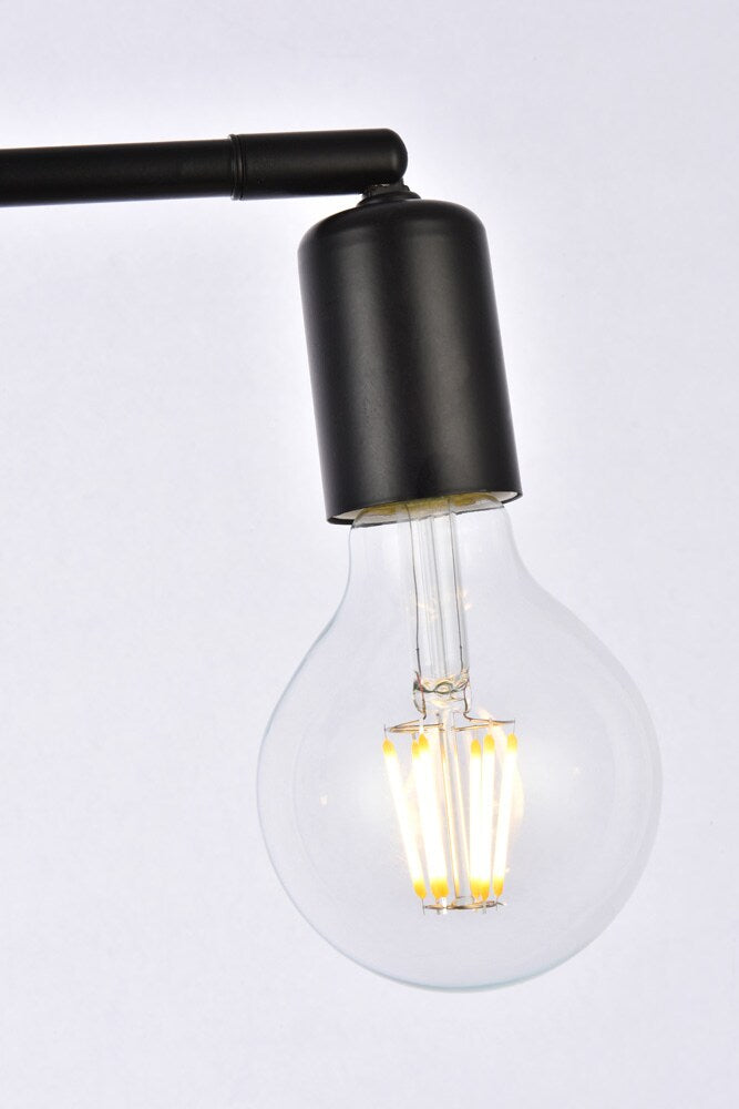 Elegant Furniture & Lighting - Zane 2 lights black flush mount - LD2348BK veiw 4