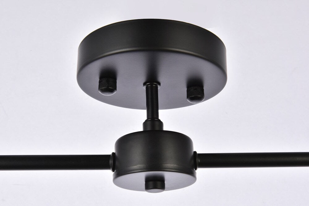 Elegant Furniture & Lighting - Zane 2 lights black flush mount - LD2348BK veiw 6