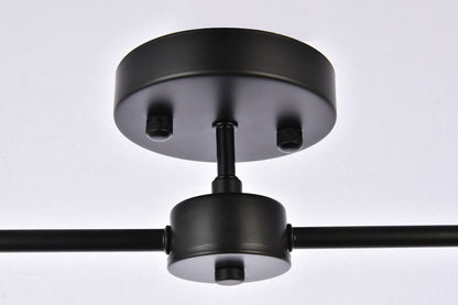 Elegant Furniture & Lighting - Zane 2 lights black flush mount - LD2348BK veiw 6