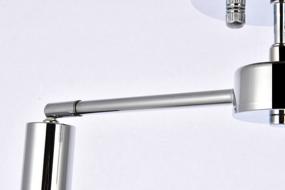 Elegant Furniture & Lighting - Zane 2 lights chrome flush mount - LD2348C veiw 5