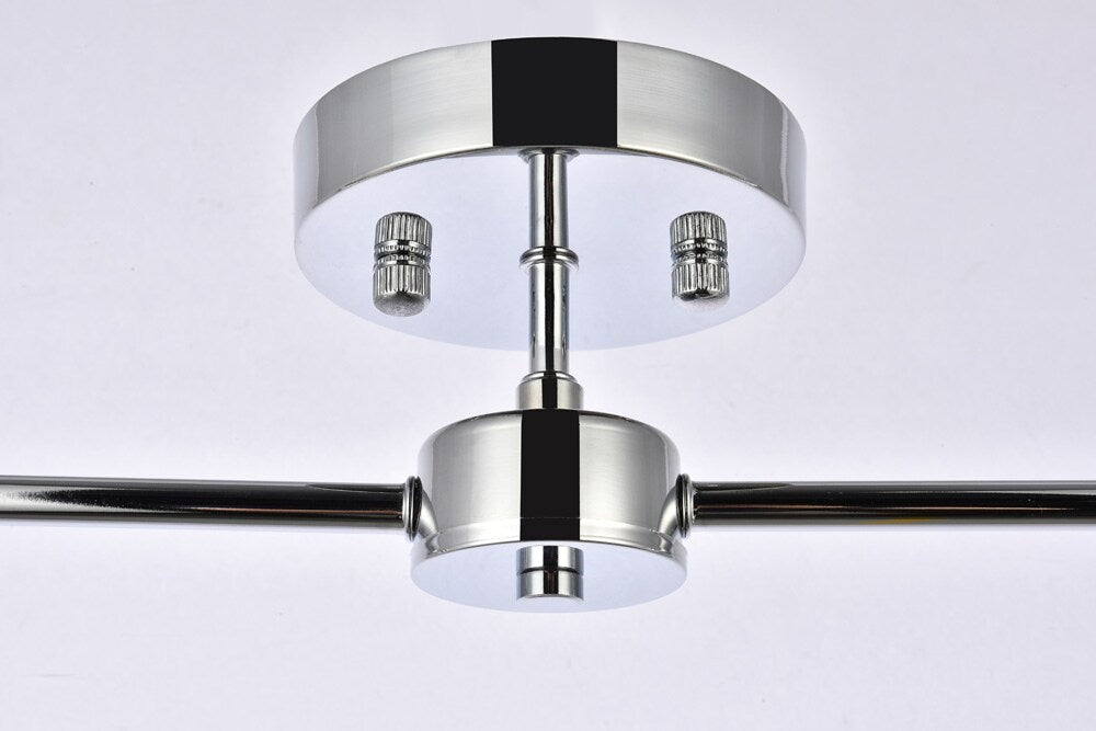 Elegant Furniture & Lighting - Zane 2 lights chrome flush mount - LD2348C veiw 6
