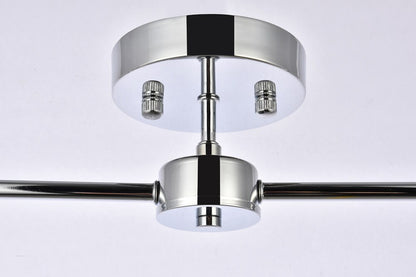 Elegant Furniture & Lighting - Zane 2 lights chrome flush mount - LD2348C veiw 6