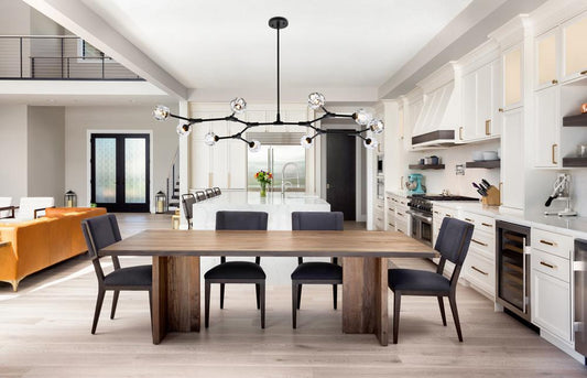 Elegant Furniture & Lighting - Zayne 10 Light Pendant in Black - 3508D56BK veiw 2