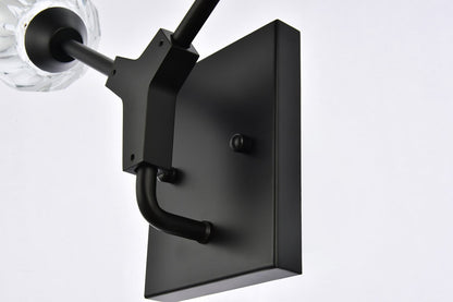 Elegant Furniture & Lighting - Zayne 2 Light Wall Sconce in Black - 3508W15BK veiw 6