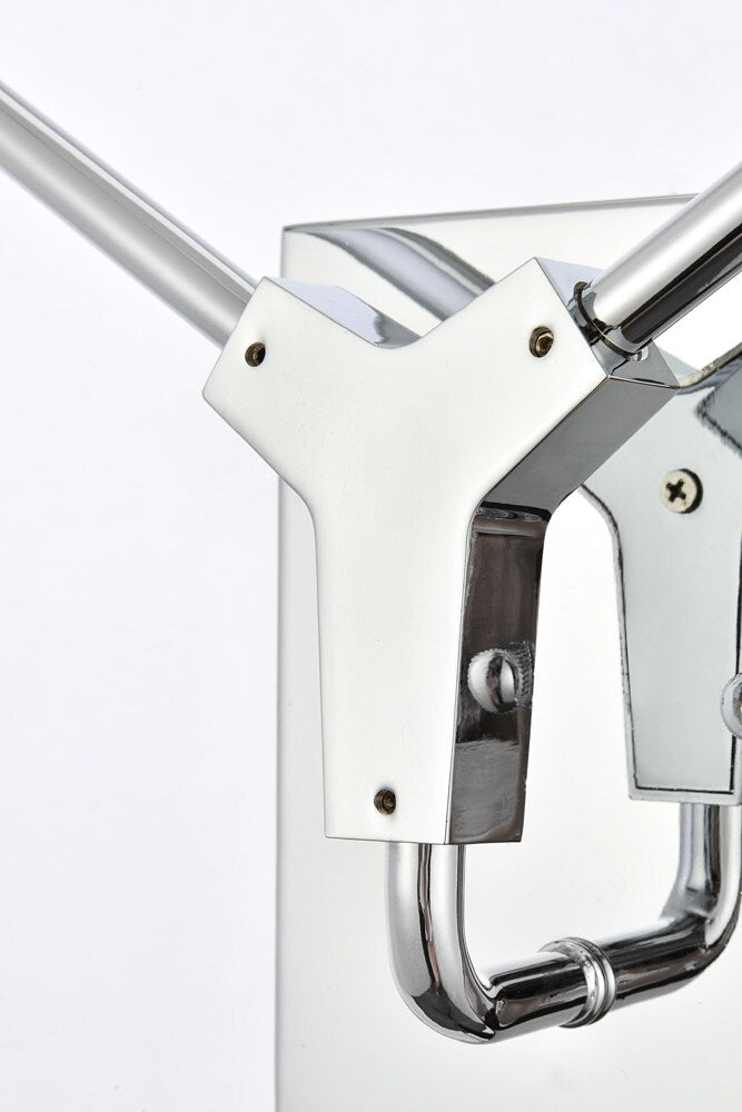 Elegant Furniture & Lighting - Zayne 2 Light Wall Sconce in Chrome - 3508W15C veiw 5