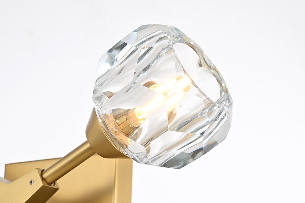 Elegant Furniture & Lighting - Zayne 2 Light Wall Sconce in Gold - 3508W15G veiw 4