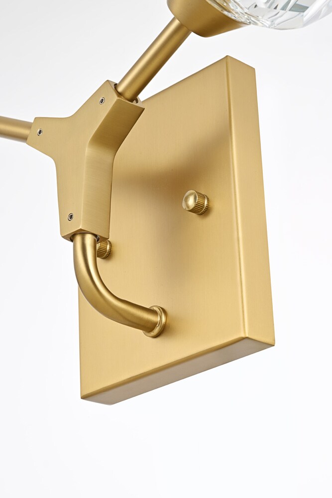 Elegant Furniture & Lighting - Zayne 2 Light Wall Sconce in Gold - 3508W15G veiw 5