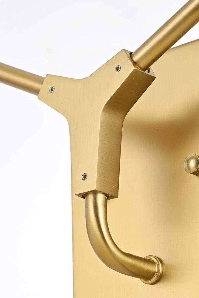 Elegant Furniture & Lighting - Zayne 2 Light Wall Sconce in Gold - 3508W15G veiw 6