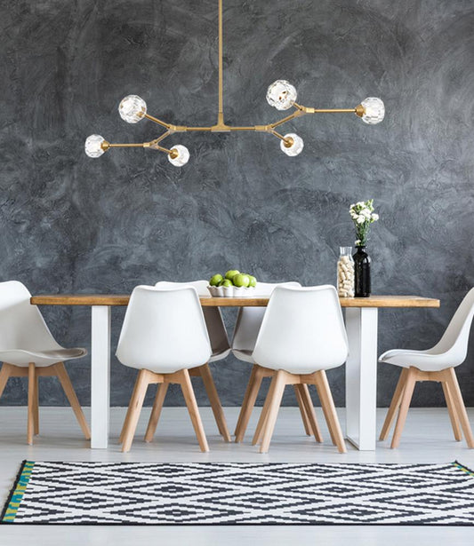 Elegant Furniture & Lighting - Zayne 6 Light Pendant in Gold - 3508D50G veiw 2
