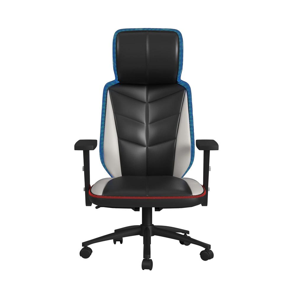 Picket House Furnishings - Salzburg Gaming Chair with LED and Speaker in Black and Khaki - 3A Packing - G-6710-8-GC3E veiw 2