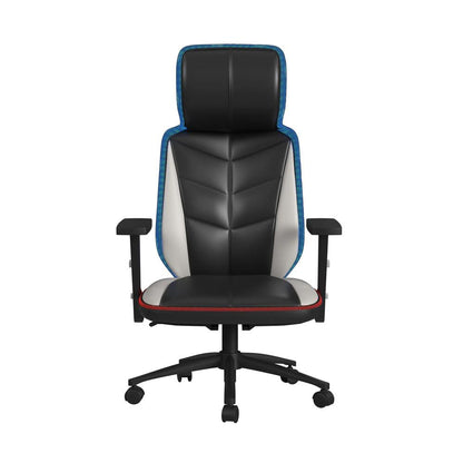 Picket House Furnishings - Salzburg Gaming Chair with LED and Speaker in Black and Khaki - 3A Packing - G-6710-8-GC3E veiw 2