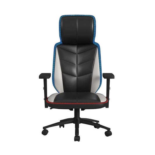 Picket House Furnishings - Salzburg Gaming Chair with LED and Speaker in Black and Khaki - 3A Packing - G-6710-8-GC3E veiw 2