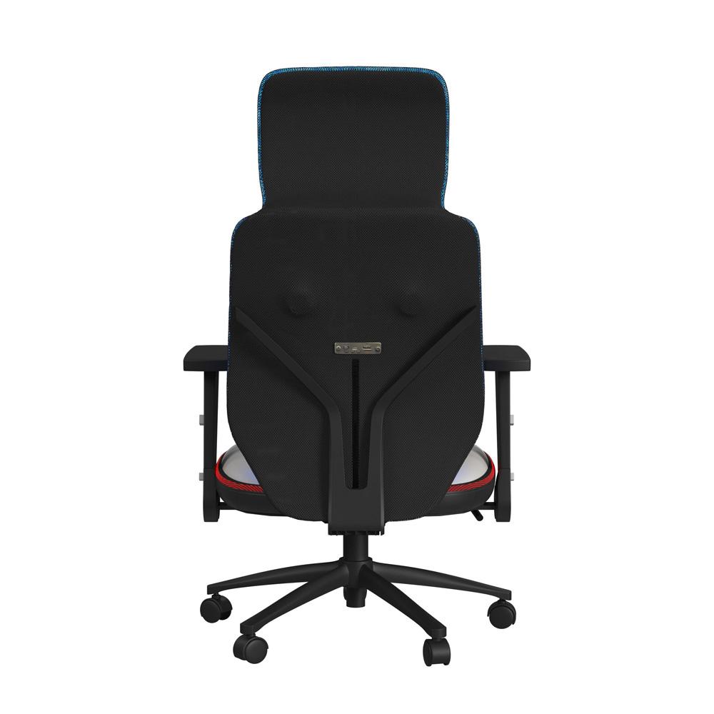 Picket House Furnishings - Salzburg Gaming Chair with LED and Speaker in Black and Khaki - 3A Packing - G-6710-8-GC3E veiw 3