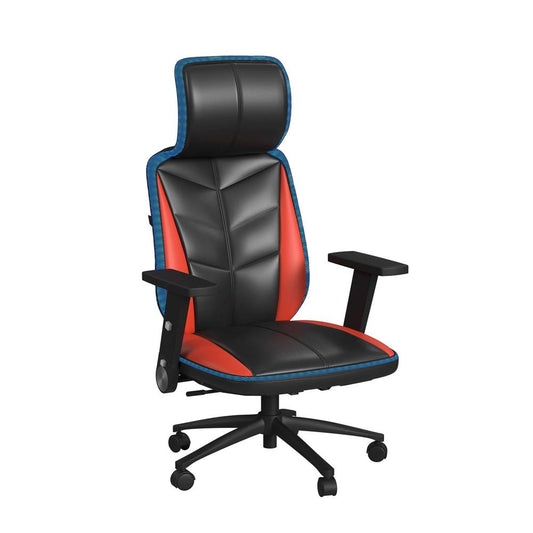 Picket House Furnishings - Salzburg Gaming Chair with LED and Speaker in Black and Red - 3A Packing - G-6710-8-GC4E veiw 1