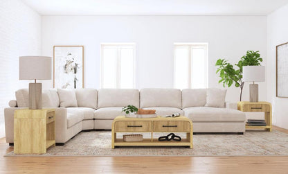 Picket House Furnishings - Woodridge 3PC Occasional Table Set in Natural-Coffee Table & Two End Table - T-14440-6-3PC veiw 6