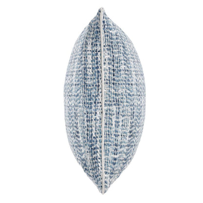 Villa by Classic Home - Baxter Woven 22in Throw Pillow, Blue - 22W - Blue, Ivory - V180013 veiw 2