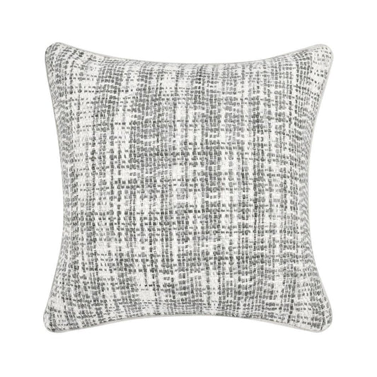 Villa by Classic Home - Baxter Woven 22in Throw Pillow, Gray - 22W - Gray, Ivory - V180014 veiw 1