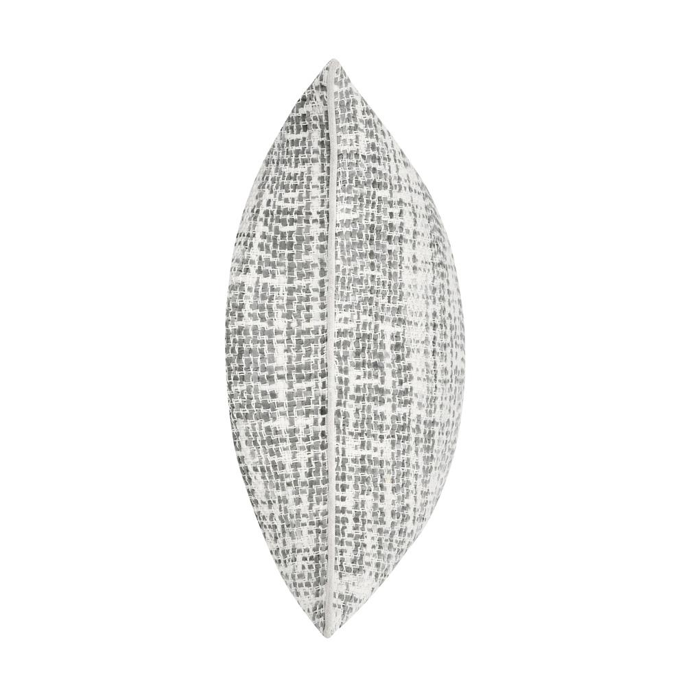 Villa by Classic Home - Baxter Woven 22in Throw Pillow, Gray - 22W - Gray, Ivory - V180014 veiw 3
