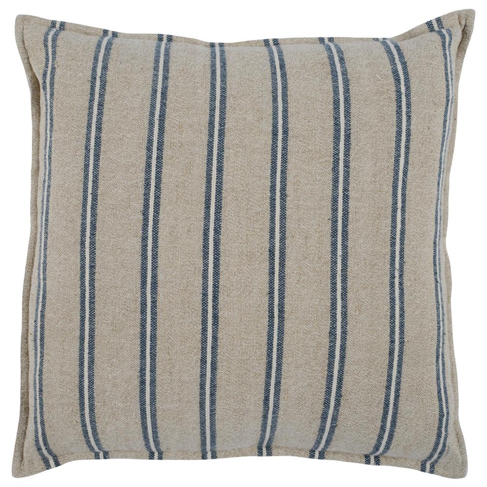 Villa by Classic Home - Demi 20in Rectangular Throw Pillow In Natural Blue  - 26W - Natural , Blue - V240034 veiw 1