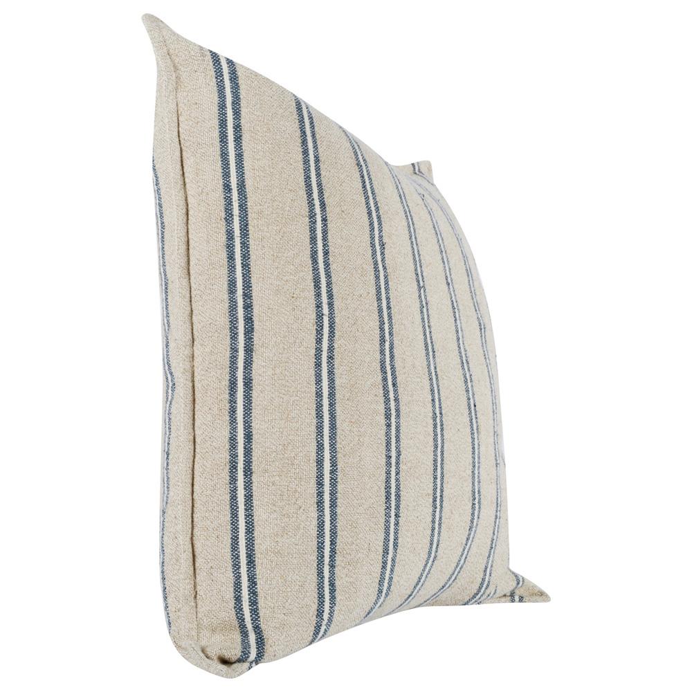Villa by Classic Home - Demi 20in Rectangular Throw Pillow In Natural Blue  - 26W - Natural , Blue - V240034 veiw 4