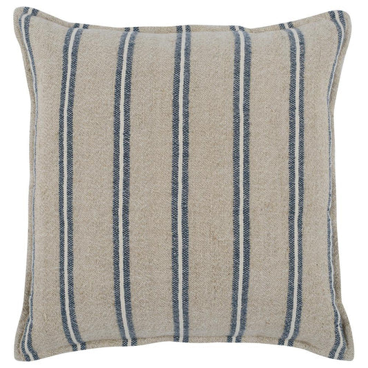 Villa by Classic Home - Demi 20in Square Throw Pillow In Natural Blue  - 20W - Natural , Blue - V240033 veiw 1