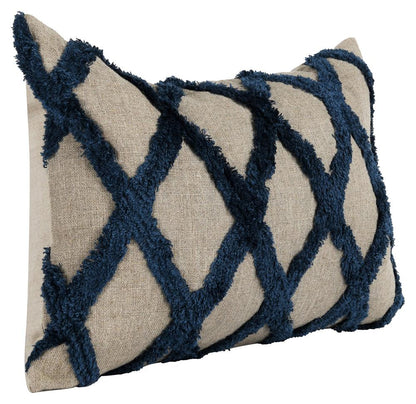 Villa by Classic Home - Evangeline 100% Linen 14inX 20in Throw Pillow In Blue  - 20W - Blue - V240115 veiw 3