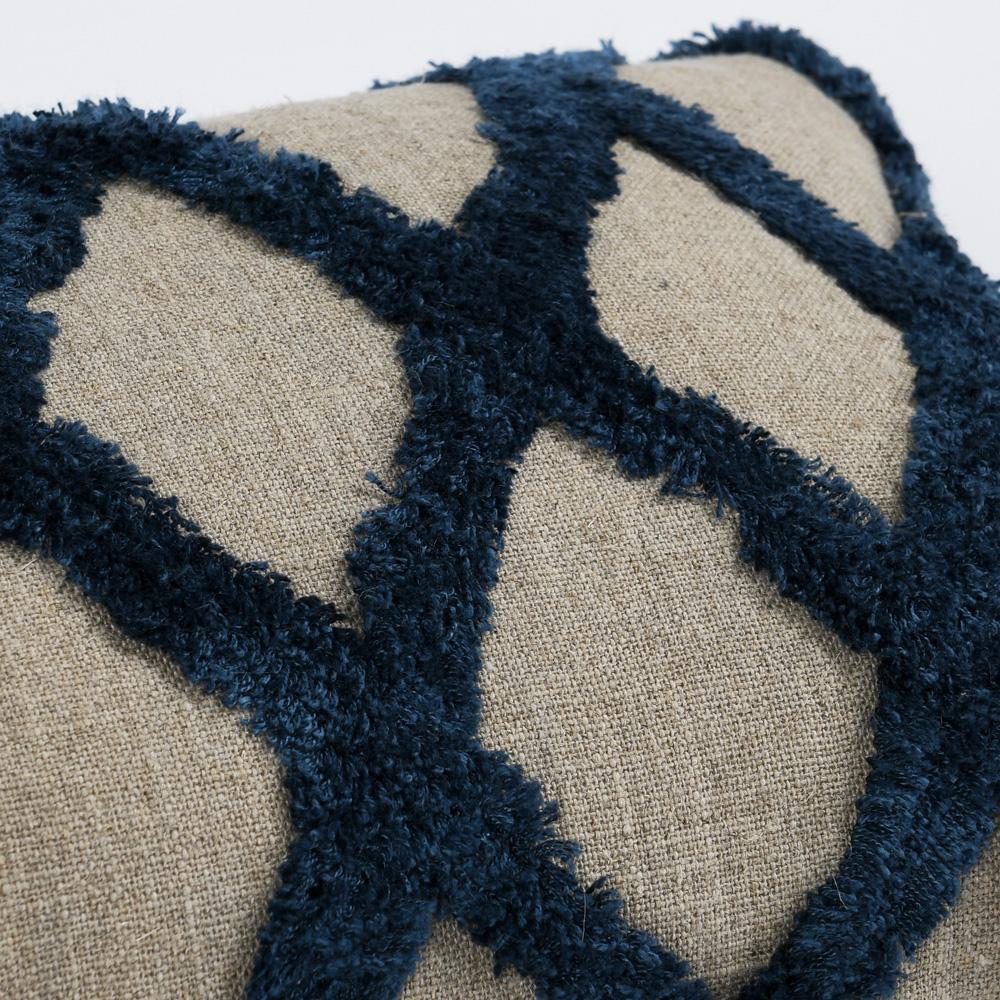 Villa by Classic Home - Evangeline 100% Linen 14inX 20in Throw Pillow In Blue  - 20W - Blue - V240115 veiw 4