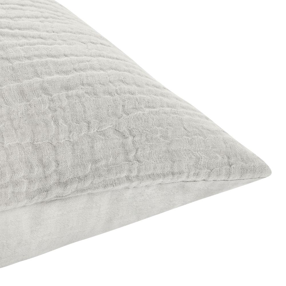 Villa by Classic Home - Camille Gray Linen Sham  - 36W - Gray - V250180 veiw 3