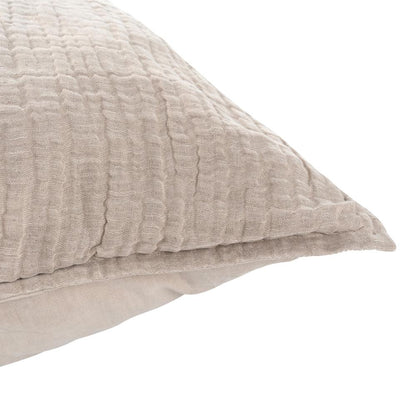 Villa by Classic Home - Camille Natural Linen Sham  - 26W - Natural - V250186 veiw 3
