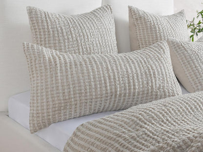 Villa by Classic Home - Claire Linen Natural Sham  - 36W - Natural - V250165 veiw 4