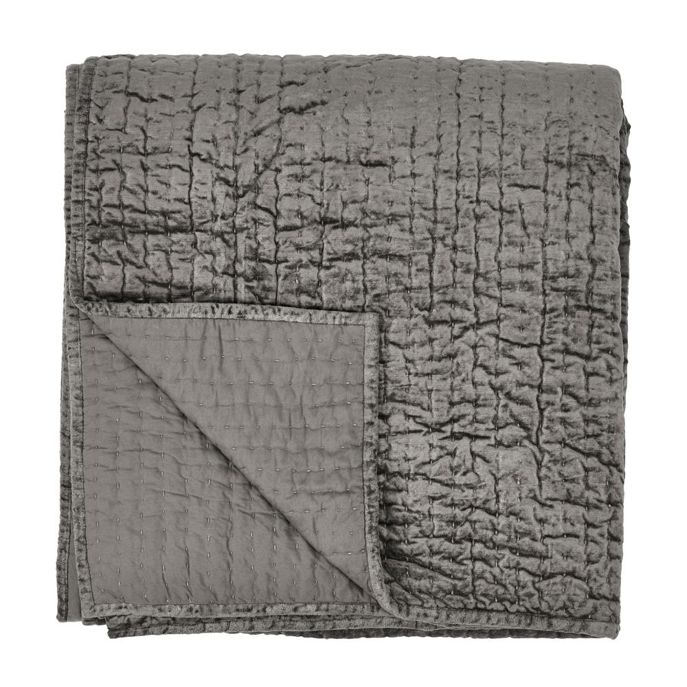 Villa by Classic Home - Dimitry 100% Rayon Velvet Desert Brown King Quilt  - 108W - Desert Brown - V160030 veiw 1