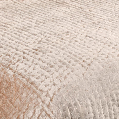 Villa by Classic Home - Dimitry 100% Rayon Velvet Nude King Quilt  - 108W - Nude - V270058 veiw 5