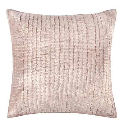 Villa by Classic Home - Dimitry 100% Rayon Velvet Bliss Pink Euro Sham  - 26W - Bliss Pink - V240110 veiw 1