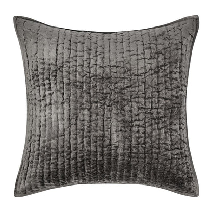 Villa by Classic Home - Dimitry 100% Rayon Velvet Desert Brown Euro Sham  - 26W - Desert Brown - V160032 veiw 1