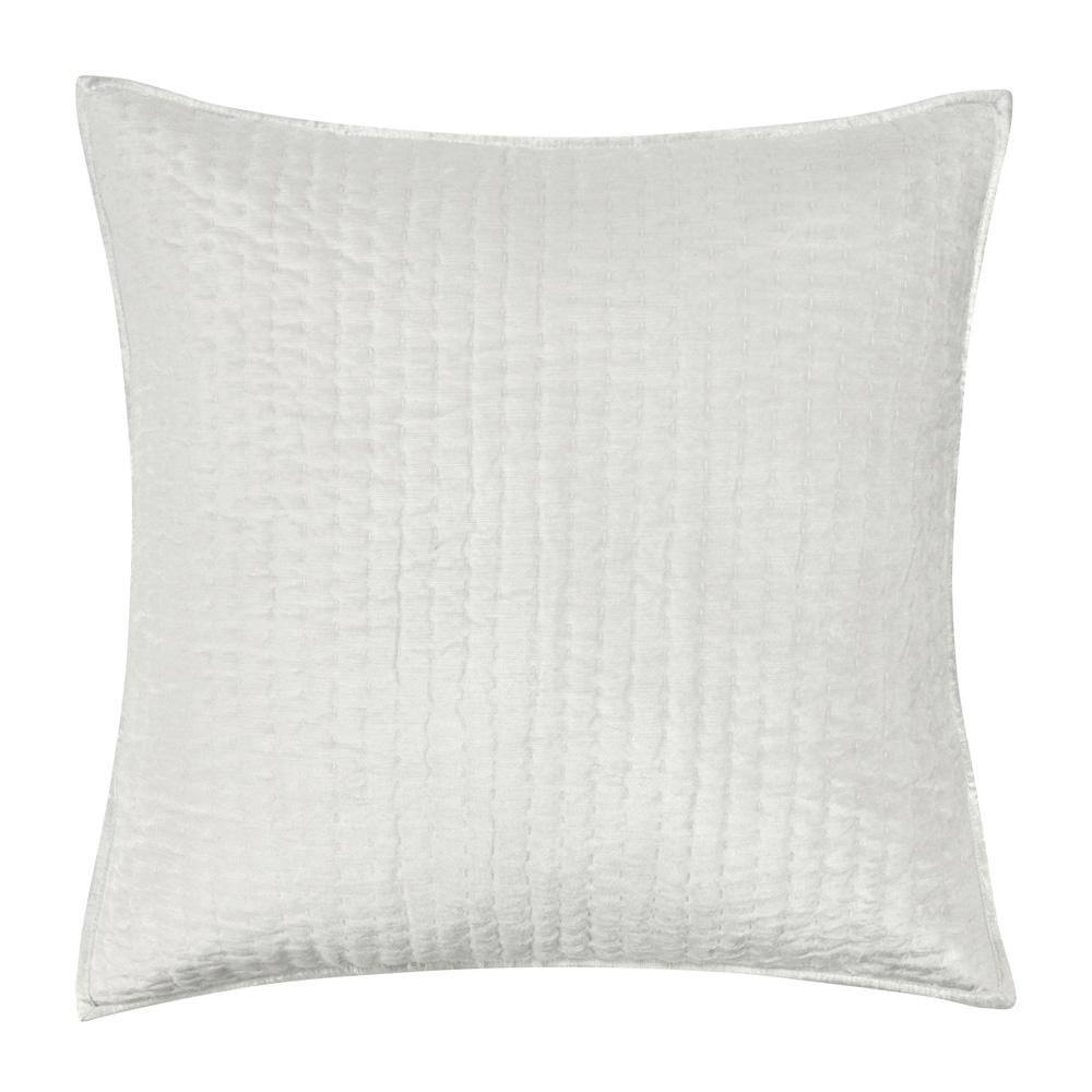 Villa by Classic Home - Dimitry 100% Rayon Velvet Ivory Euro Sham  - 26W - Ivory - V160012 veiw 1
