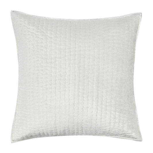 Villa by Classic Home - Dimitry 100% Rayon Velvet Ivory Euro Sham  - 26W - Ivory - V160012 veiw 1