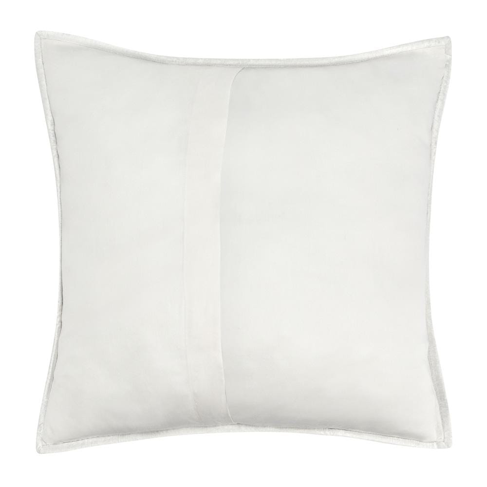Villa by Classic Home - Dimitry 100% Rayon Velvet Ivory Euro Sham  - 26W - Ivory - V160012 veiw 2