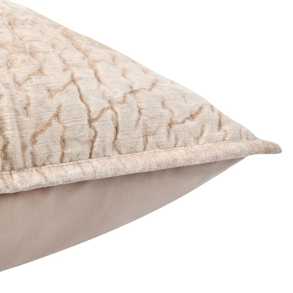 Villa by Classic Home - Dimitry 100% Rayon Velvet Nude King Sham  - 36W - Nude - V270060 veiw 3